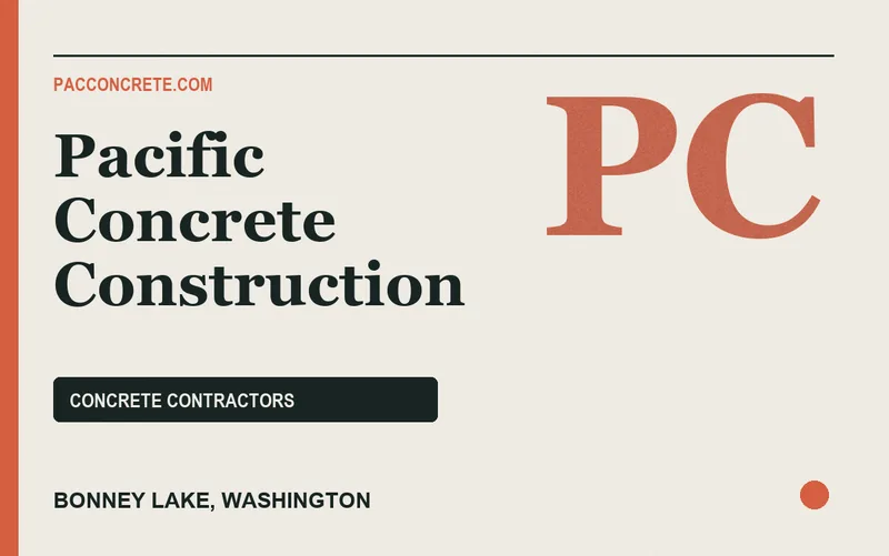 Pacific Concrete Construction in Bonney Lake, Washington