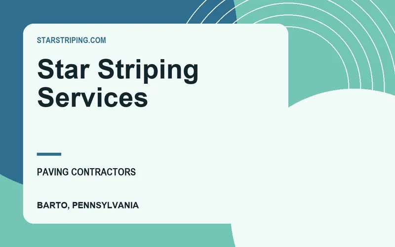 Star Striping Services in Barto, Pennsylvania