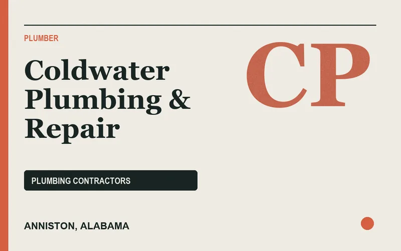 Coldwater Plumbing & Repair in Anniston, Alabama