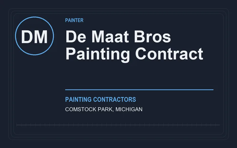 De Maat Bros Painting Contract in Comstock Park, Michigan