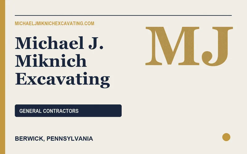 Michael J. Miknich Excavating in Berwick, Pennsylvania