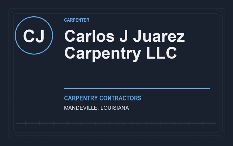 Carlos J Juarez Carpentry LLC in Mandeville, Louisiana