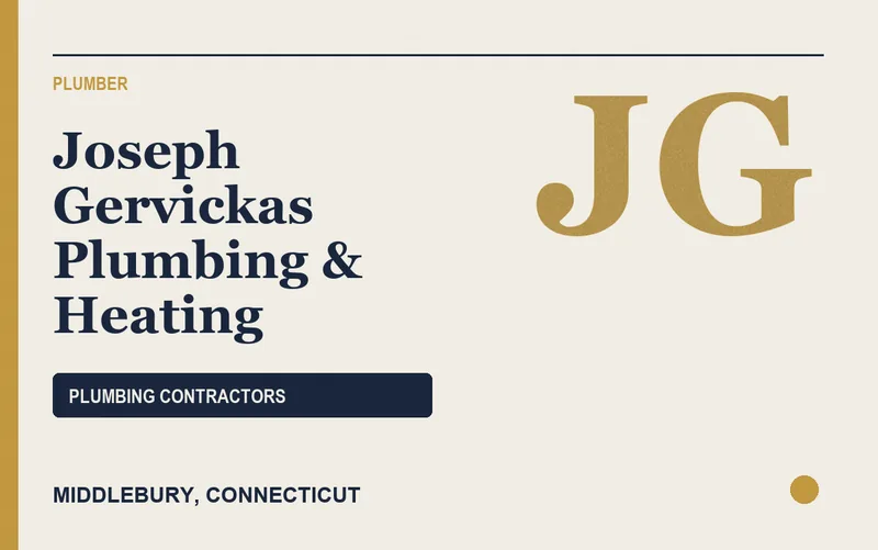 Joseph Gervickas Plumbing & Heating in Middlebury, Connecticut