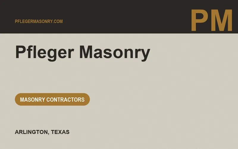 Pfleger Masonry in Arlington, Texas