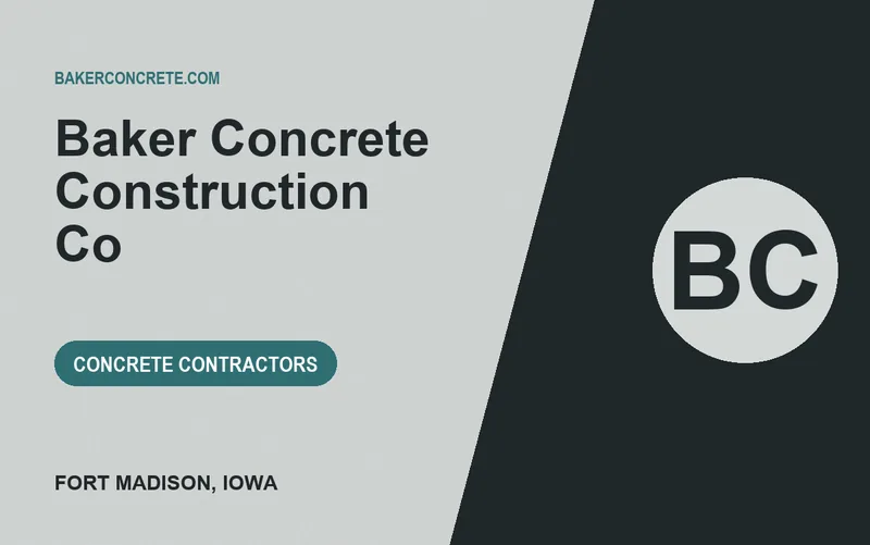 Baker Concrete Construction Co in Fort Madison, Iowa