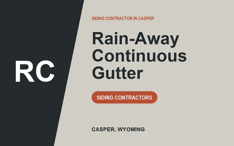 Rain-Away Continuous Gutter in Casper, Wyoming