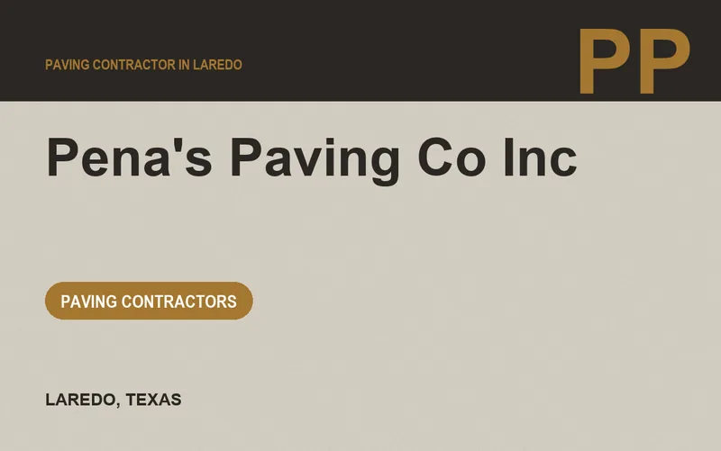 Pena's Paving Co Inc in Laredo, Texas