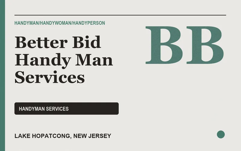 Better Bid Handy Man Services in Lake Hopatcong, New Jersey
