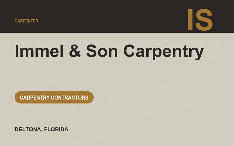 Immel & Son Carpentry in Deltona, Florida