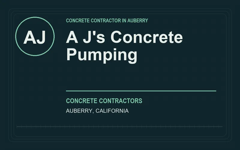 A J's Concrete Pumping in Auberry, California