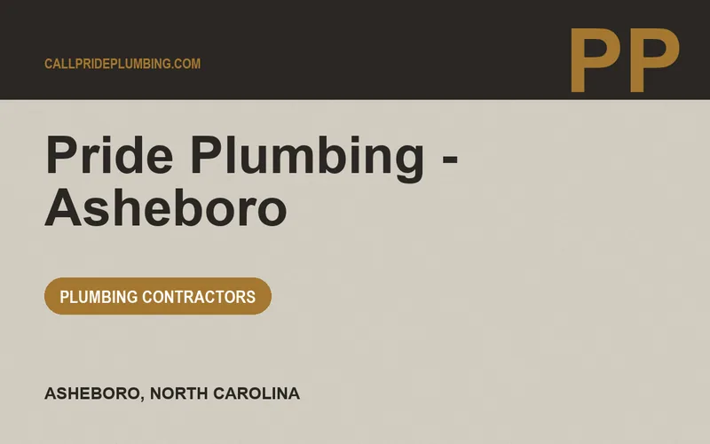 Pride Plumbing - Asheboro in Asheboro, North Carolina