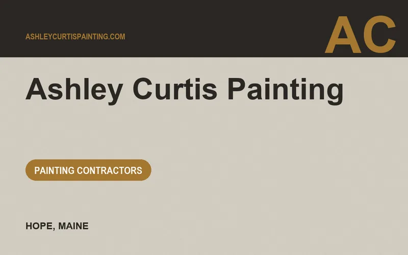 Ashley Curtis Painting in Hope, Maine