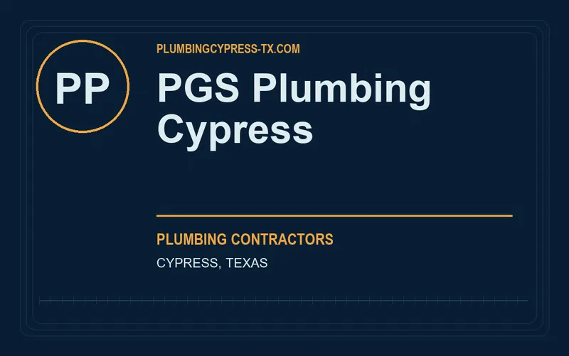 PGS Plumbing Cypress in Cypress, Texas