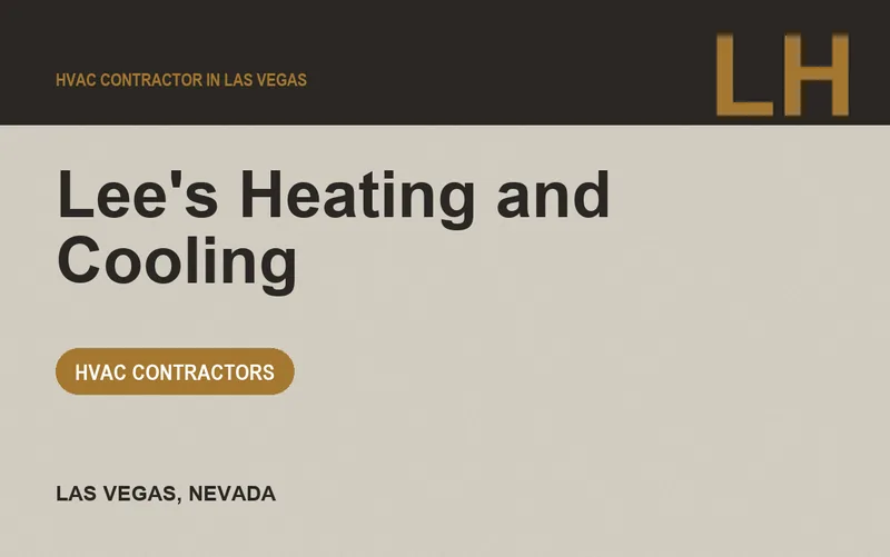 Lee's Heating and Cooling in Las Vegas, Nevada