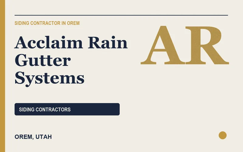Acclaim Rain Gutter Systems in Orem, Utah
