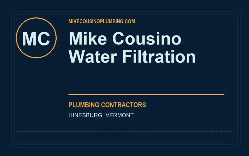 Mike Cousino Water Filtration in Hinesburg, Vermont