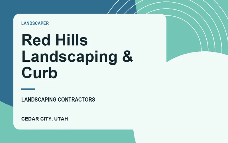 Red Hills Landscaping & Curb in Cedar City, Utah