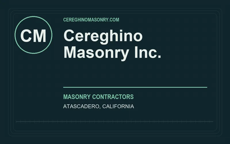 Cereghino Masonry Inc. in Atascadero, California