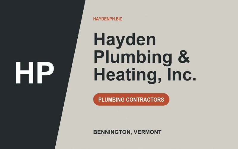 Hayden Plumbing & Heating, Inc. in Bennington, Vermont