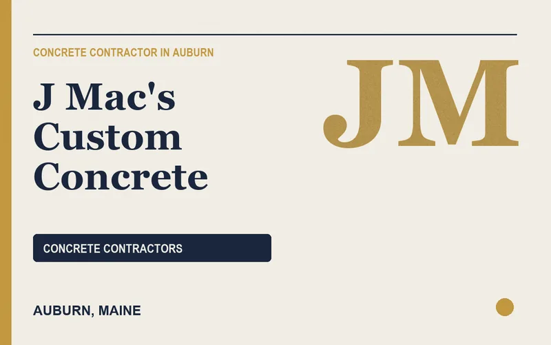 J Mac's Custom Concrete in Auburn, Maine