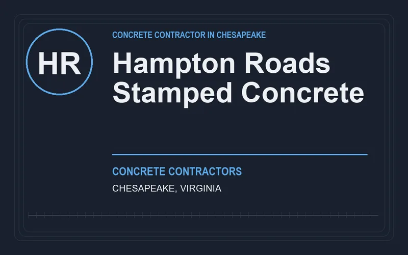 Hampton Roads Stamped Concrete in Chesapeake, Virginia