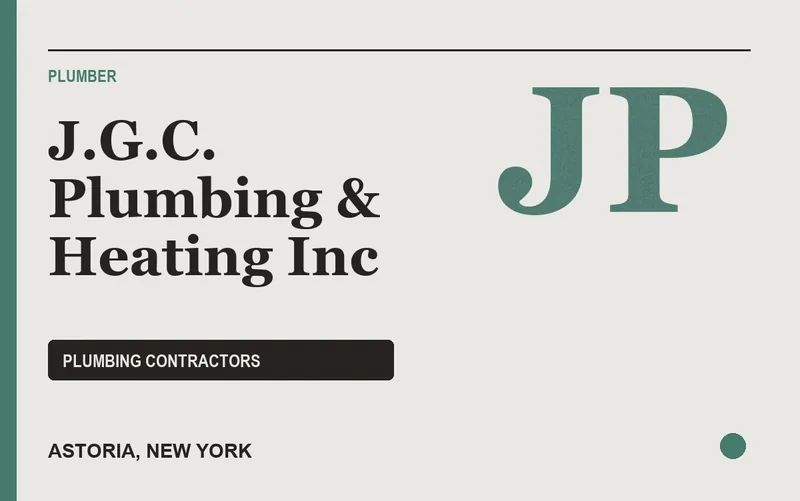 J.G.C. Plumbing & Heating Inc in Astoria, New York