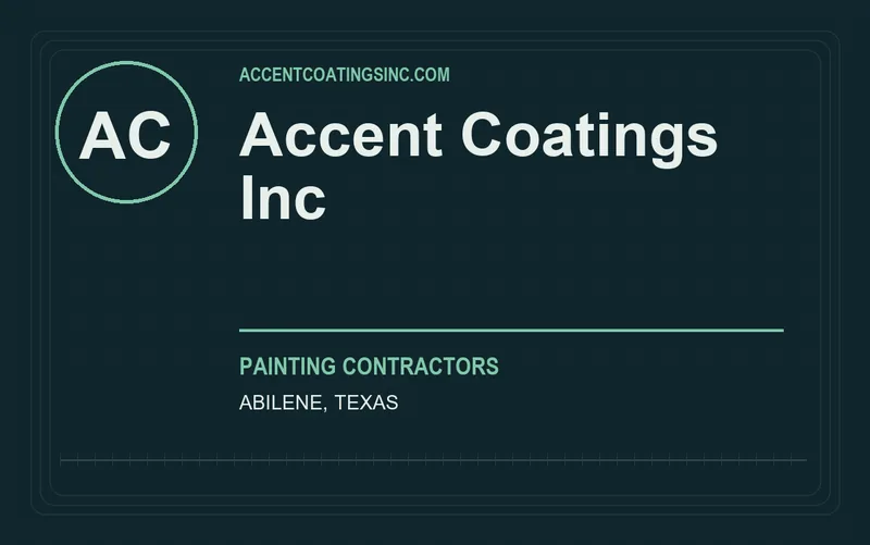 Accent Coatings Inc in Abilene, Texas