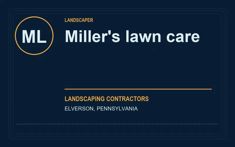 Miller's lawn care in Elverson, Pennsylvania