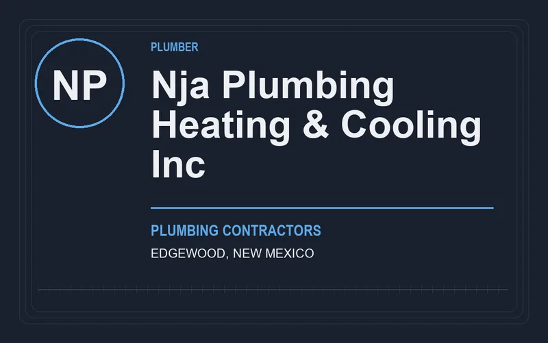 Nja Plumbing Heating & Cooling Inc in Edgewood, New Mexico