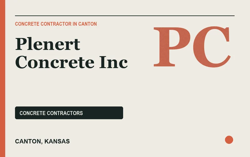 Plenert Concrete Inc in Canton, Kansas