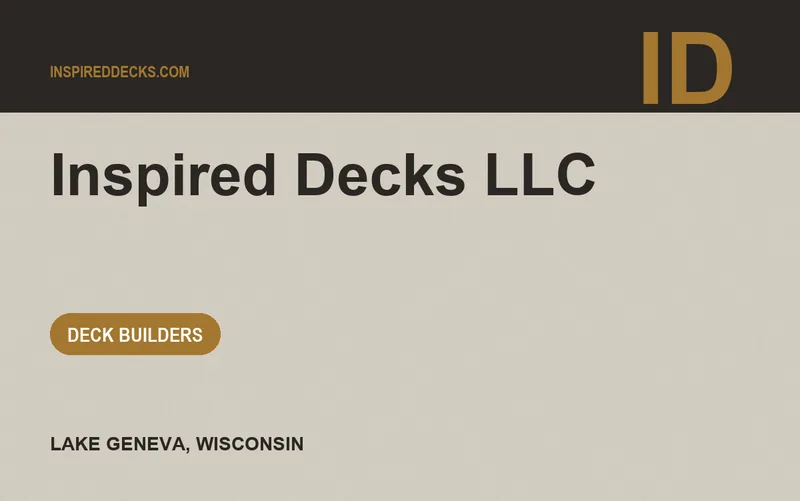 Inspired Decks LLC in Lake Geneva, Wisconsin