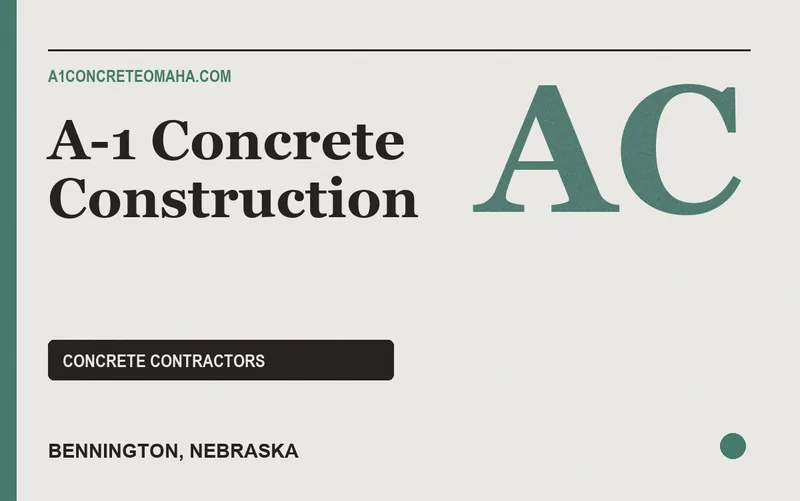 A-1 Concrete Construction in Bennington, Nebraska