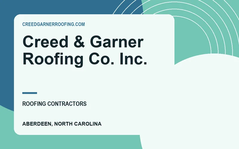 Creed & Garner Roofing Co. Inc. in Aberdeen, North Carolina