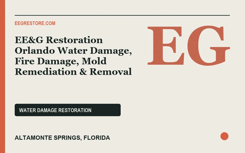 EE&G Restoration Orlando Water Damage, Fire Damage, Mold Remediation & Removal in Altamonte Springs, Florida