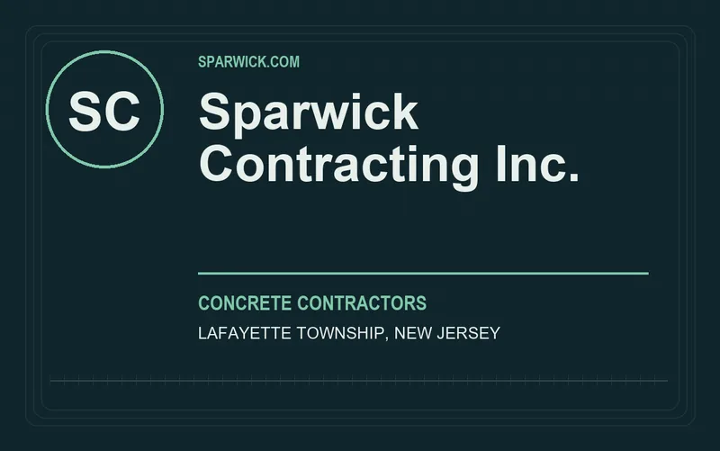 Sparwick Contracting Inc. in Lafayette Township, New Jersey