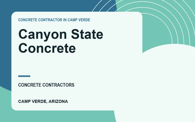 Canyon State Concrete in Camp Verde, Arizona