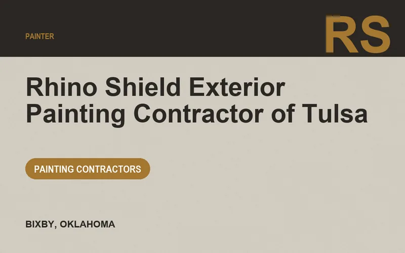 Rhino Shield Exterior Painting Contractor of Tulsa in Bixby, Oklahoma