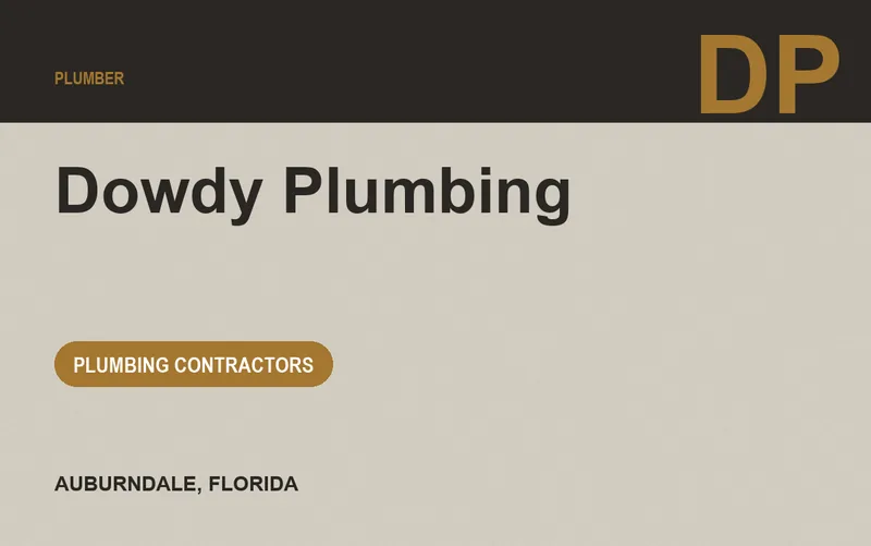 Dowdy Plumbing in Auburndale, Florida