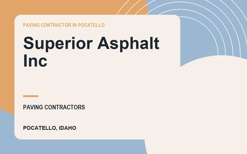 Superior Asphalt Inc in Pocatello, Idaho