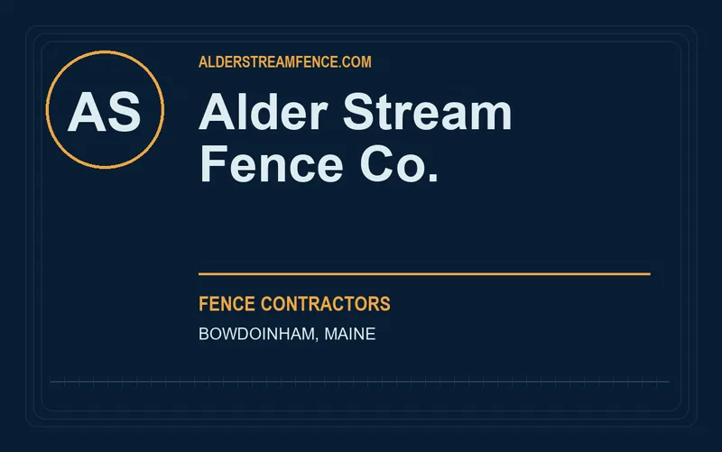 Alder Stream Fence Co. in Bowdoinham, Maine