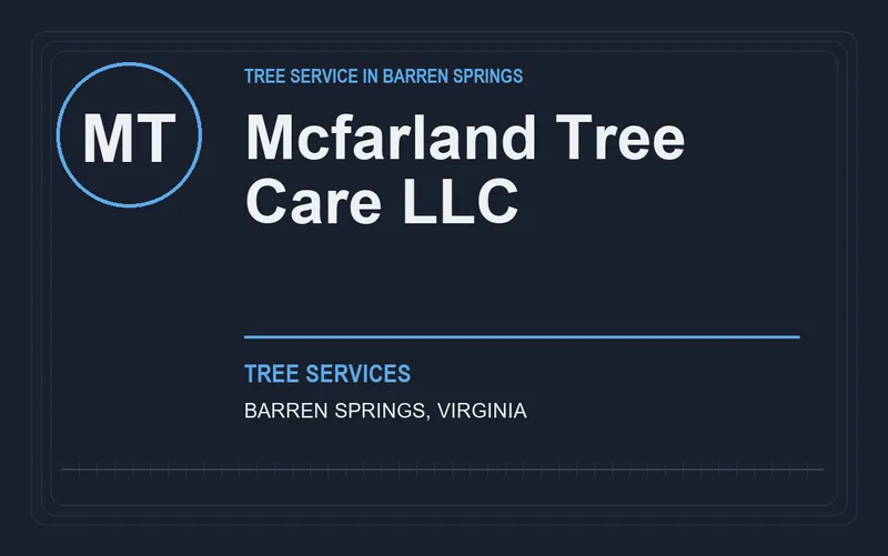 MCFARLAND TREE CARE LLC in Barren Springs, Virginia