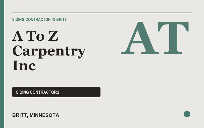 A To Z Carpentry Inc in Britt, Minnesota