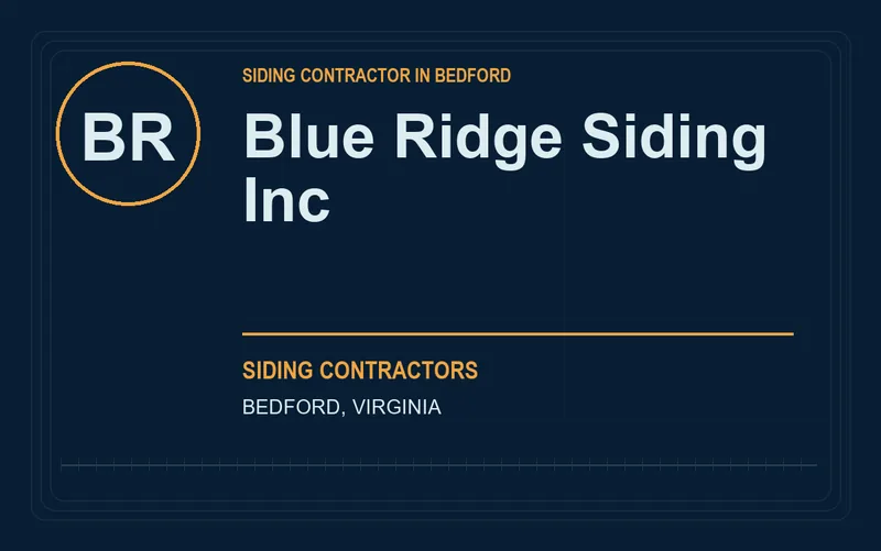 Blue Ridge Siding Inc in Bedford, Virginia