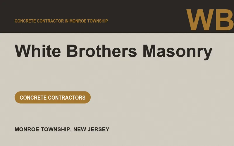 White Brothers Masonry in Monroe Township, New Jersey