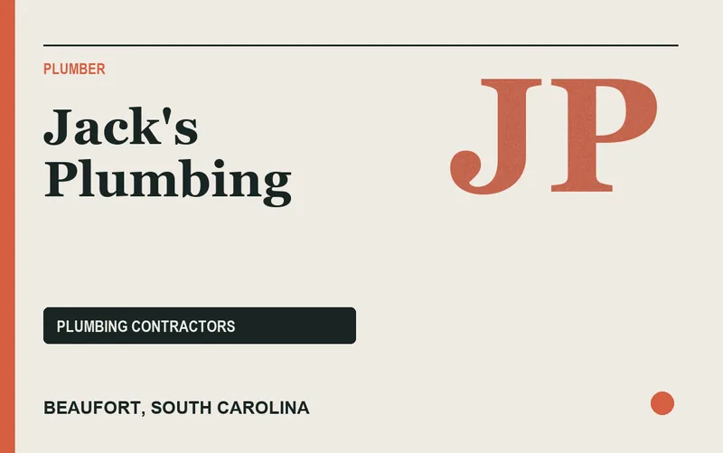 Jack's Plumbing in Beaufort, South Carolina