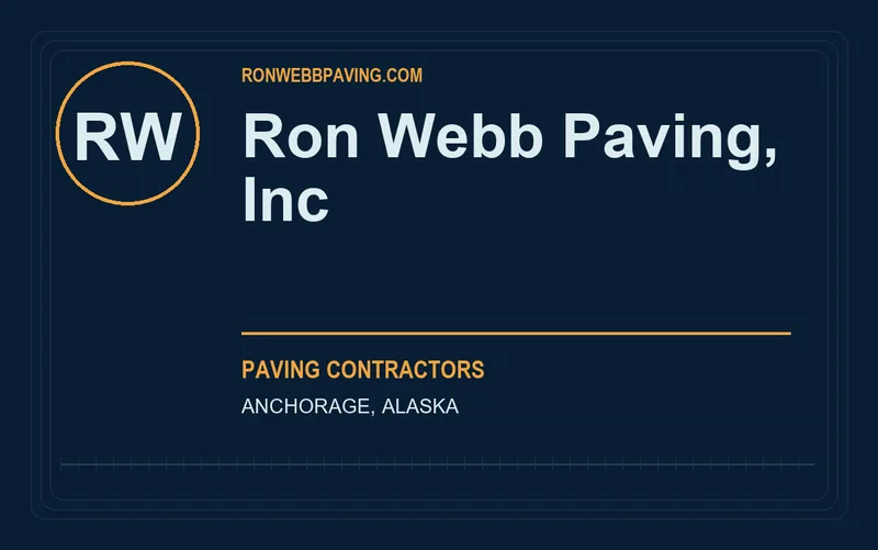 Ron Webb Paving, Inc in Anchorage, Alaska