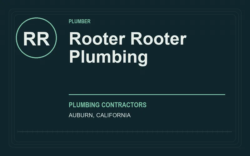 Rooter Rooter Plumbing in Auburn, California