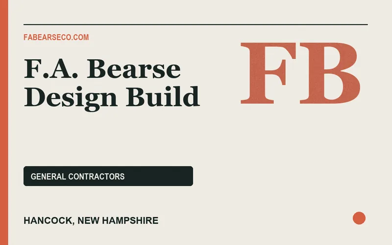 F.A. Bearse Design Build in Hancock, New Hampshire