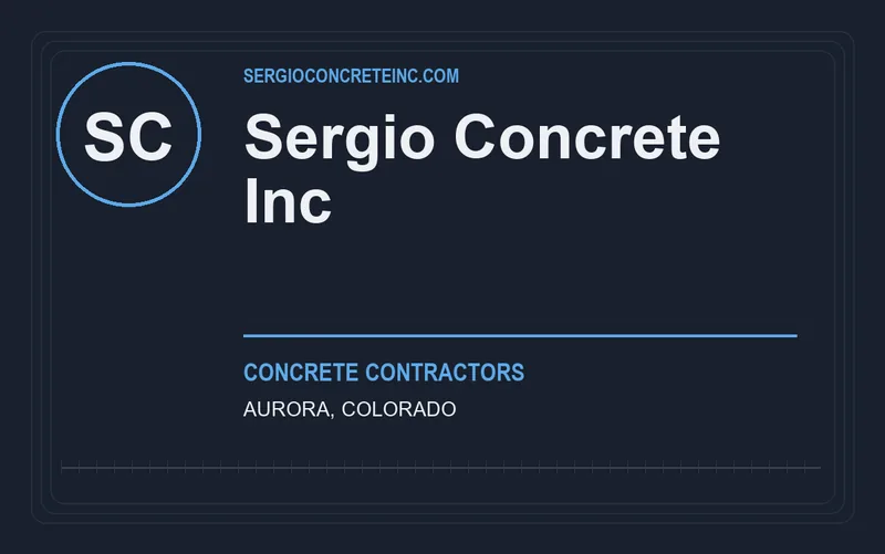 Sergio Concrete Inc in Aurora, Colorado