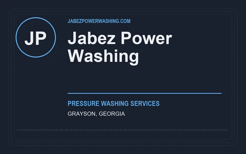 Jabez Power Washing in Grayson, Georgia